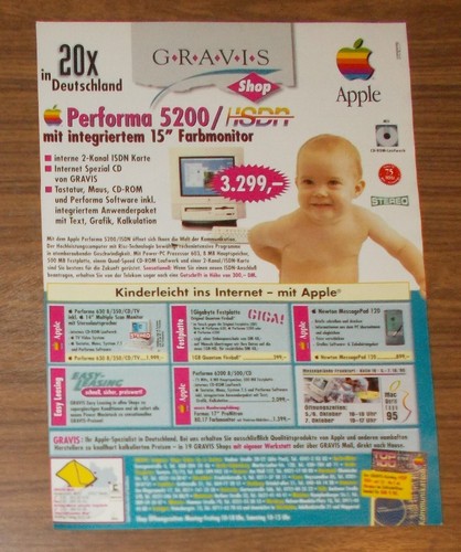 Seltene werbung apple performa - apple,
