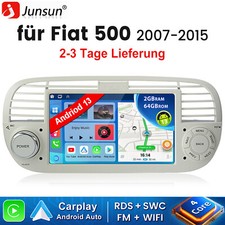 7'' Für Fiat 500 2007-2015 Android 14 Autoradio DAB+ Carplay Navi RDS BT FM WIFI