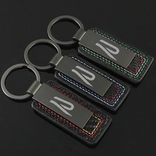 VW Pendant Schlüsselanhänger Auto Ringe Wildleder Golf Jetta Passat Polo R-Line