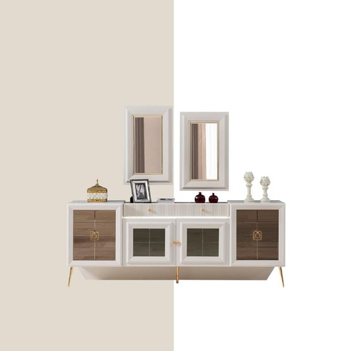 Sideboard mit spiegel holz - sideboard,