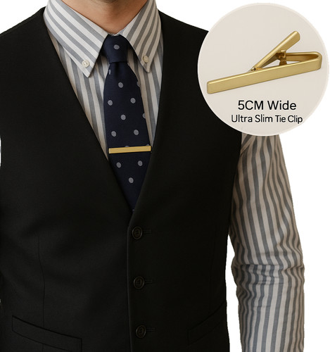 Gold 5cm slim - gold, herren