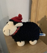 NICI Schaf schwarz mit Schal