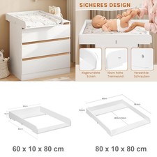 Wickelaufsatz Wickelauflage für Wickelkommode Wickeltischaufsatz Wickeltisch