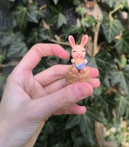 Handgefertigte osterhase mit - handgefertigte,