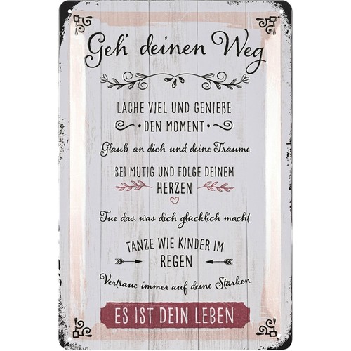Retro blechschild sprüche - blechschild,,