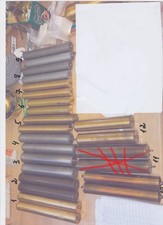 11 Paare unterschiedlicher Uhrengewichte. Preis für ein Paar!!!