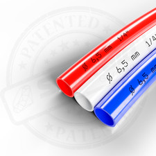 PE-Schlauch 1/4" weiß blau