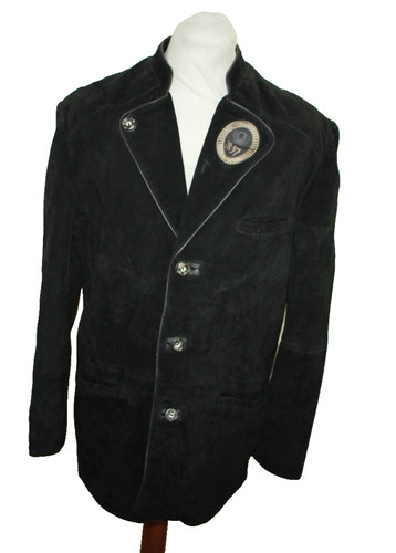 Leder trachten walkjacke - leder,