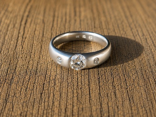 Massiver platinring 950 - massiver, mit