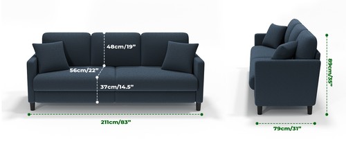 211 sofa sitzer couch mit - sitzer,