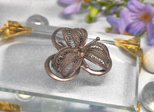 Brosche Vintage 50er Jahre filigran