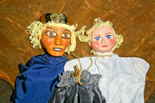 antike Kaspertheaterfiguren