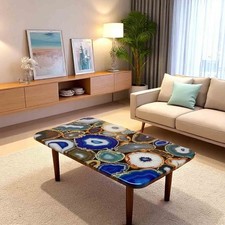 Mix Achat Stein Mitte Esstisch