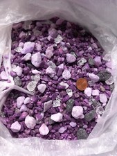 Zierkies Steine lila klar silber Granulat 2-10 mm 750 g 475 ml a