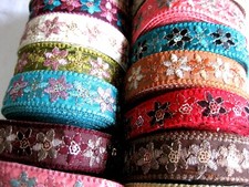 Borte webband mit stickerei - borte,