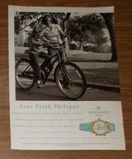 Seltene Werbung vintage PATEK PHILIPPE TRAVEL TIME Damenuhr 1999