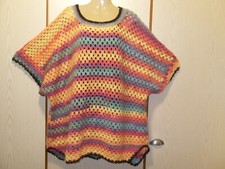 Poncho  Pullover ,bunt