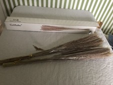 30 Stück Pampasgras Getrocknet Natürliche Trockenblumen ca. 60 cm  Deko