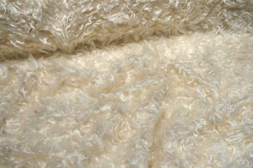 Kunstfell stoff shaggy creme - kunstfell,