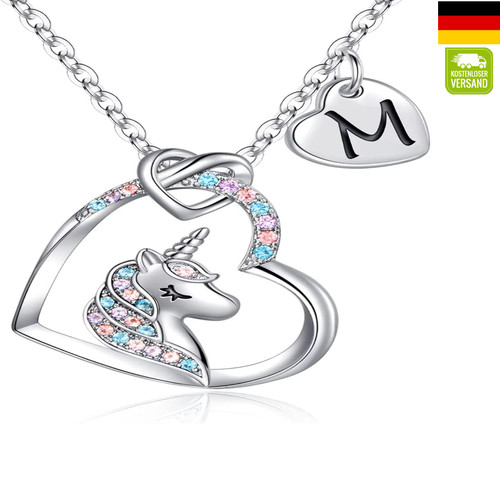 Einhorn kette mädchen 14k - einhorn,