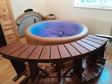 softub whirlpool "Legend" 220 camel/ blue komplett SV4 neu mit Holzumrandung 