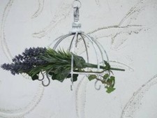 Küchenhänger, Kräuterhänger, Küchenkrone, Speckhaken grau Landhaus inkl. Versand