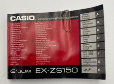 Bedienungsanleitung CASIO EX-ZS150 Exilim, gebraucht