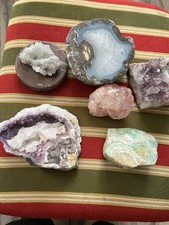 mineralien konvolut lila Druse