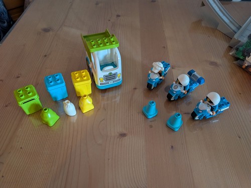 Lego duplo müllwagen - müllwagen, &