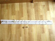 Fenster & Tür Jalousie 100x130 ohne Bohren Rollo Weiß Vorhang Rollo Jalousette