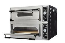 Pizzaofen 2 Ebenen je 4 Pizzen Ø 32 cm 400 V 9,4 kW NEU von Prismafood Italien