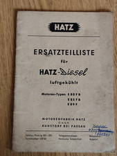 Hatz E80 E85 E89 Ersatzteilliste Spare parts list traktor tractor K23
