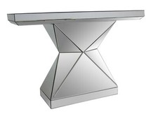 Konsolentisch MDF mit Spiegelglas Beistelltisch Telefonkonsole Spiegel Konsole 
