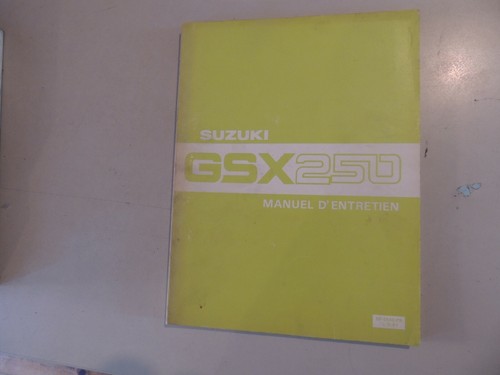 Manuel entretien suzuki gsx - manuel,