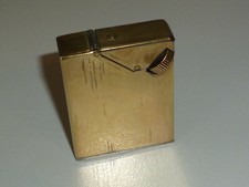 DUNHILL "BROADFELLOW" VINTAGE POCKET BRASS LIGHTER - FEUERZEUG - BRIQUET ESSENCE