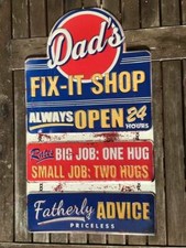 XXL Blechschild: Dads Fix it