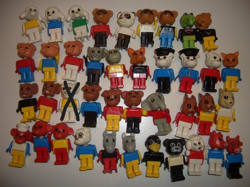 Lego fabuland figur figuren - 3x,