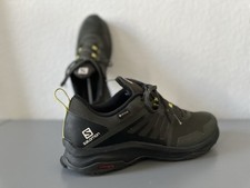 TOP - Salomon Goretex Outdoor Schuhe, Größe 46 2/3 Schwarz Grün (Kaum Getragen)