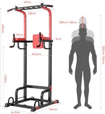 Multigriff Klimmzugstange Kraftstation Dip Station Pull Up Bar Power Tower Stand
