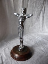 Speed Nymph - Kühlerfigur auf Holzsockel - car mascot, hood ornament