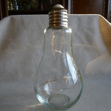 Deko Glühbirne groß (23cm) mit LED Lichterkette NEU