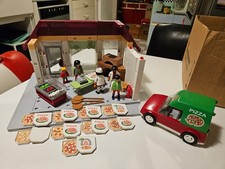 Playmobil Pizzeria 6291 plus Lieferwagen und Eiswagen
