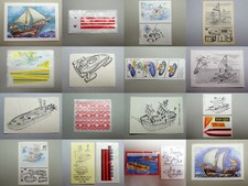 SCHIFFE: Versch. Beipackzettel BPZ & Folienaufkleber AKF EU bis 1991 zur Auswahl