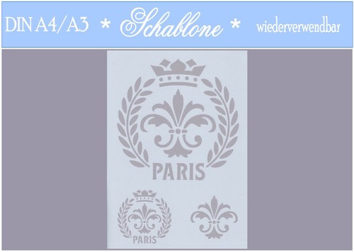 Schablone-Vintage-Shabby-A4-A3