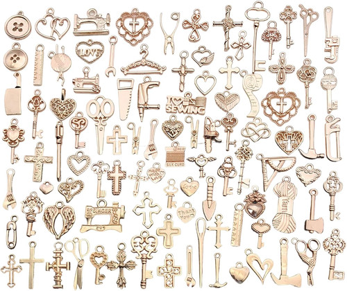 100 stück charm anhänger - charm, set