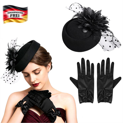 Damen fascinator hut set - hut,