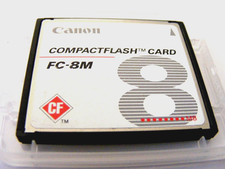 8MB Compact Flash Card ( 8 MB CF Karte ) CANON gebraucht