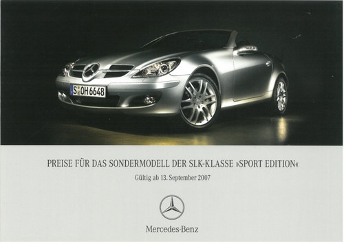 Prospekt mercedes slk sport - prospekt,