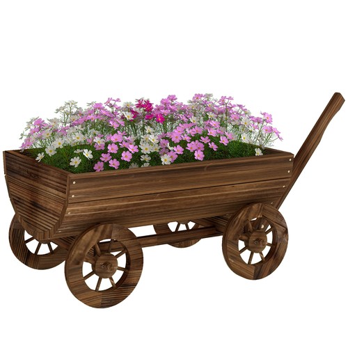 Holz schubkarre pflanzwagen - schubkarre,