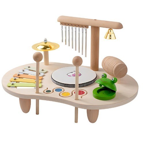 Kinder schlagzeug aus holz - schlagzeug, 8